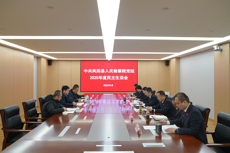 凤阳县检察院党组召开2025年度民主生活会